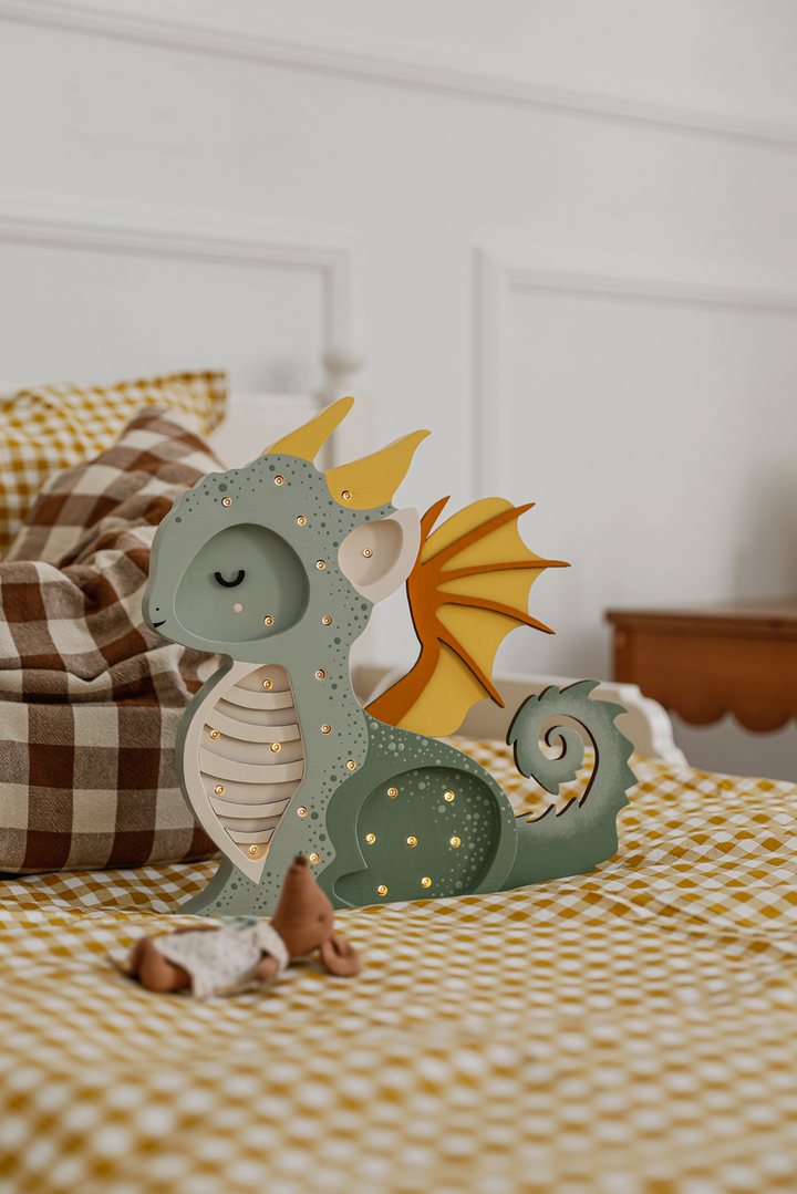 Lampe Dino Little Lights - Bleu Préhistorique