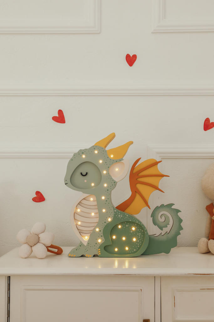 Lampe Dino Little Lights - Bleu Préhistorique
