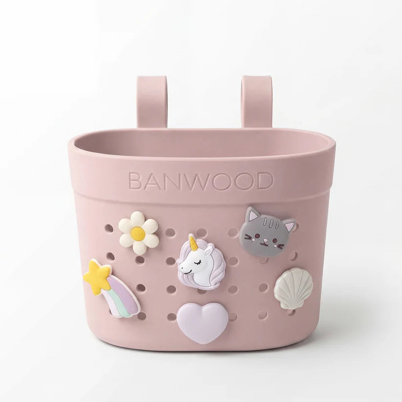 Banwood Pin & Ride Basket - Faded Pink