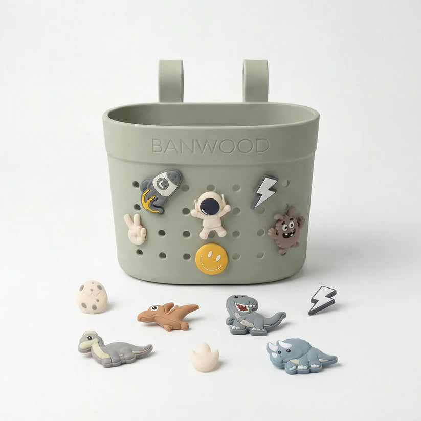 Banwood Pin & Ride Basket - Olive