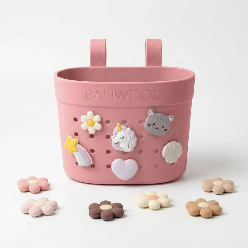 Banwood Pin & Ride Basket - Raspberry