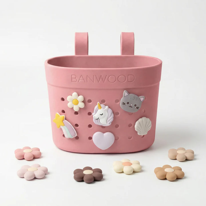 Banwood Pin & Ride Basket - Raspberry