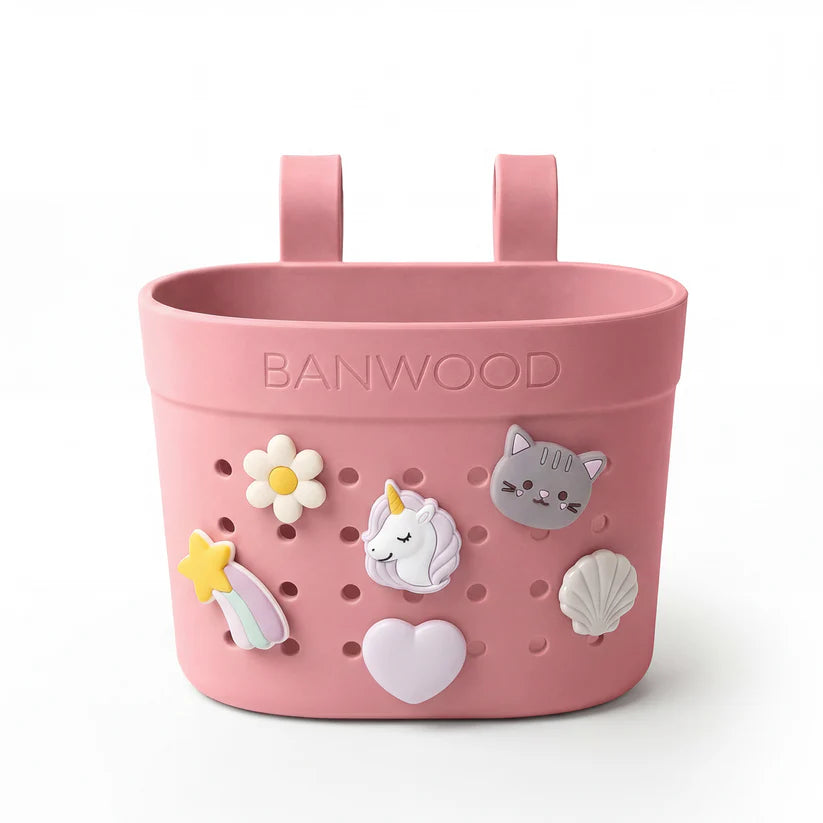 Banwood Pin & Ride Basket - Raspberry