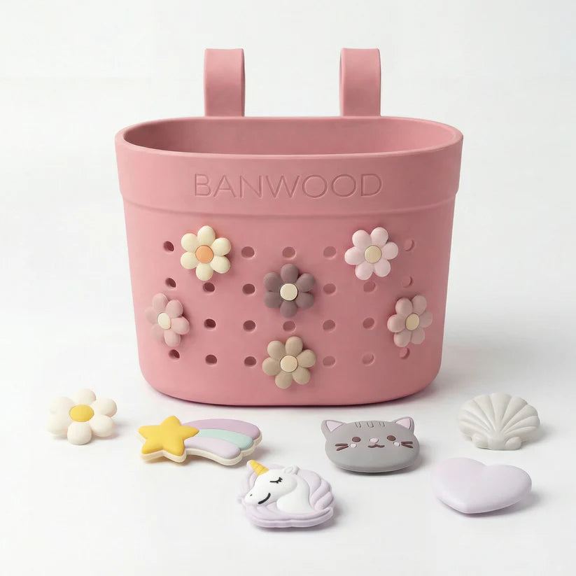 Banwood Pin & Ride Basket - Raspberry