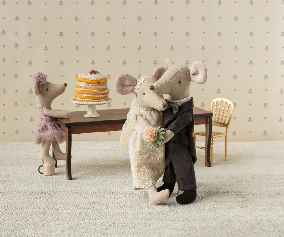 Hochzeitsmäusepaar in der Schachtel, Mama und Papa