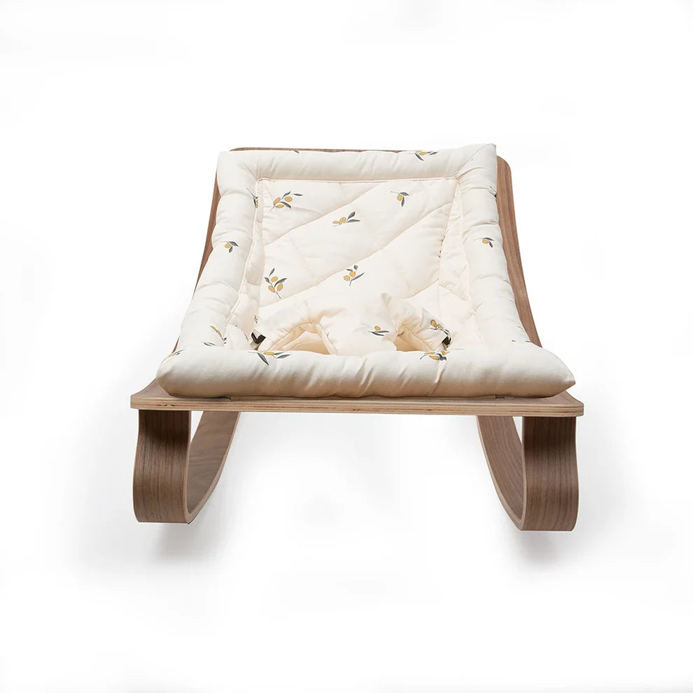 Charlie Crane Levo Baby Rocker - Walnut + Organic Zoo