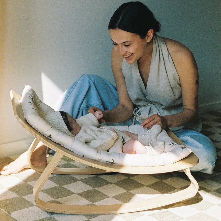 Charlie Crane Levo Baby Rocker - Beech + Organic Zoo