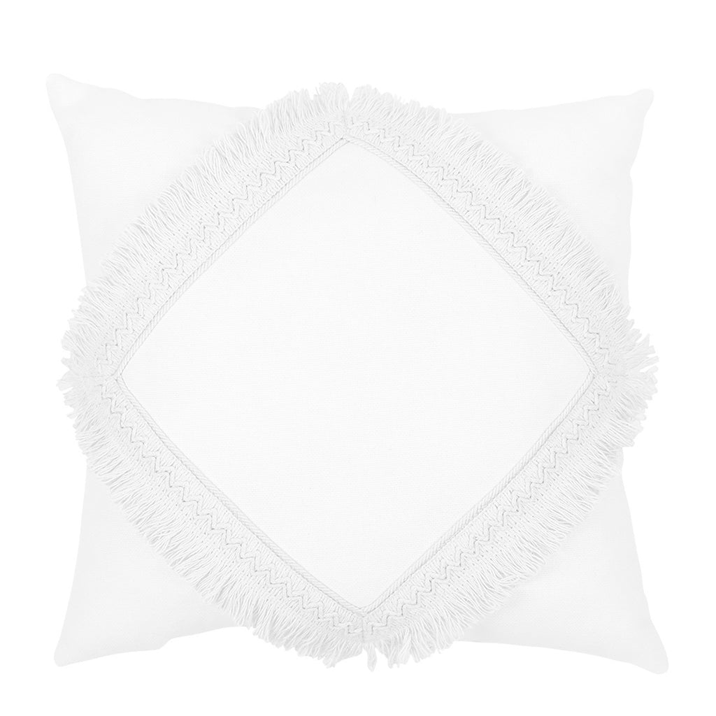 Cotton & Sweets Square Lace Cushion - Boho White