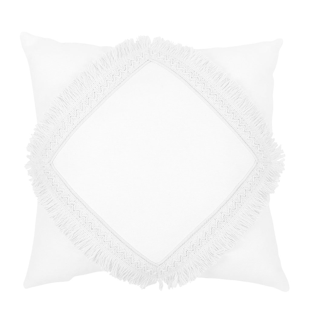 Cotton & Sweets Square Lace Cushion - Boho White