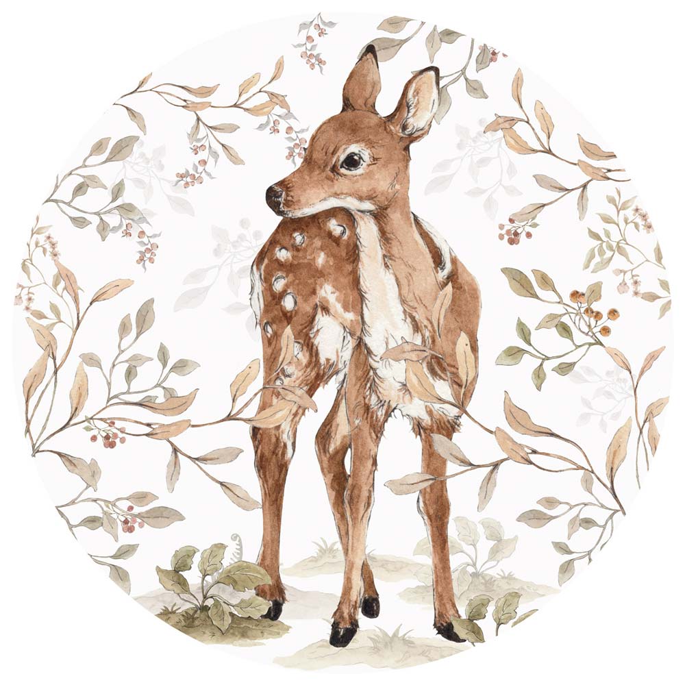 Deer In A Circle Wall Sticker