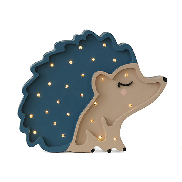Little Lights Hedgehog Lamp - Navy