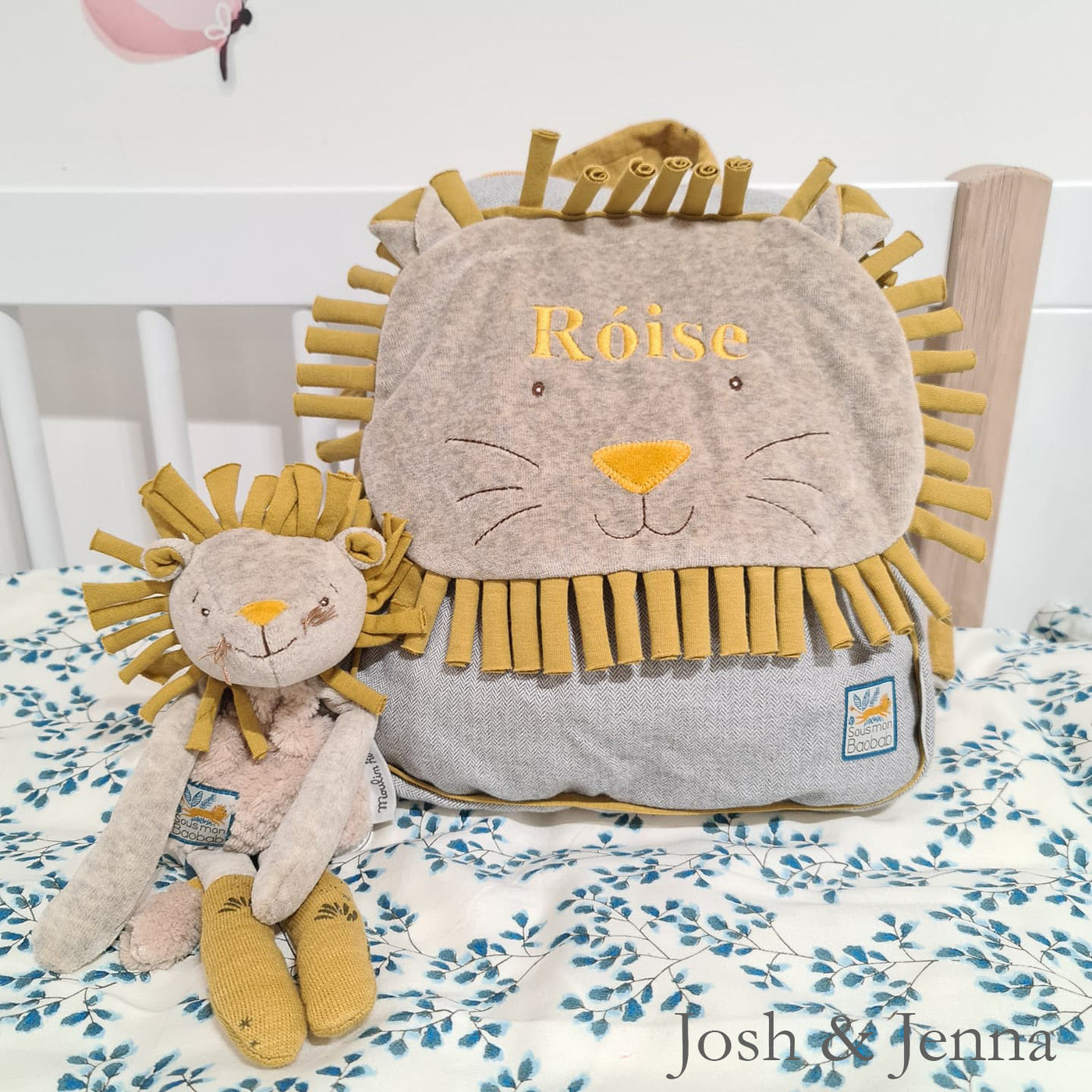 Moulin Roty Personalised Lion Backpack