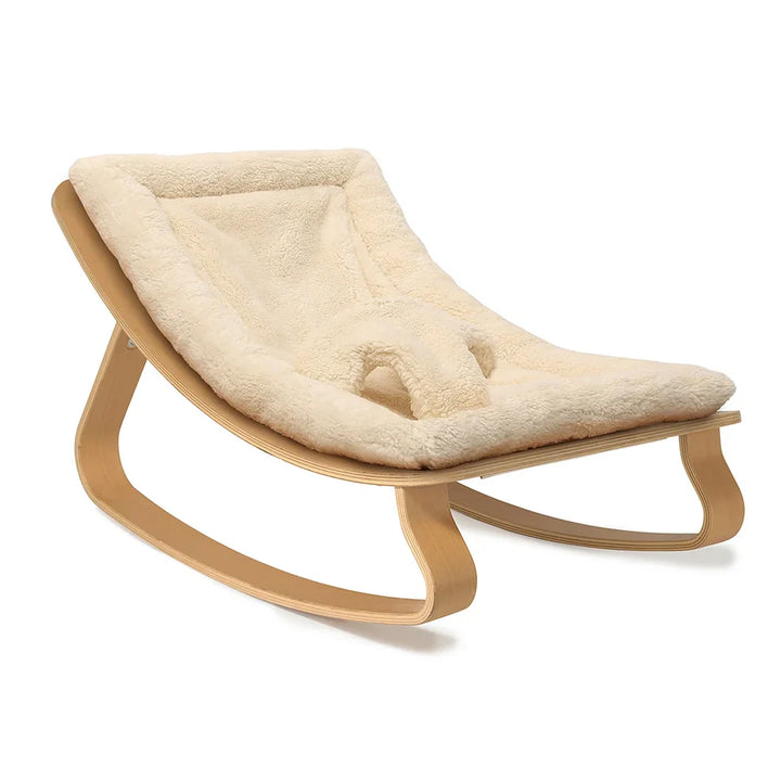 Charlie Crane Levo Baby Rocker - Beech + Fur Milk