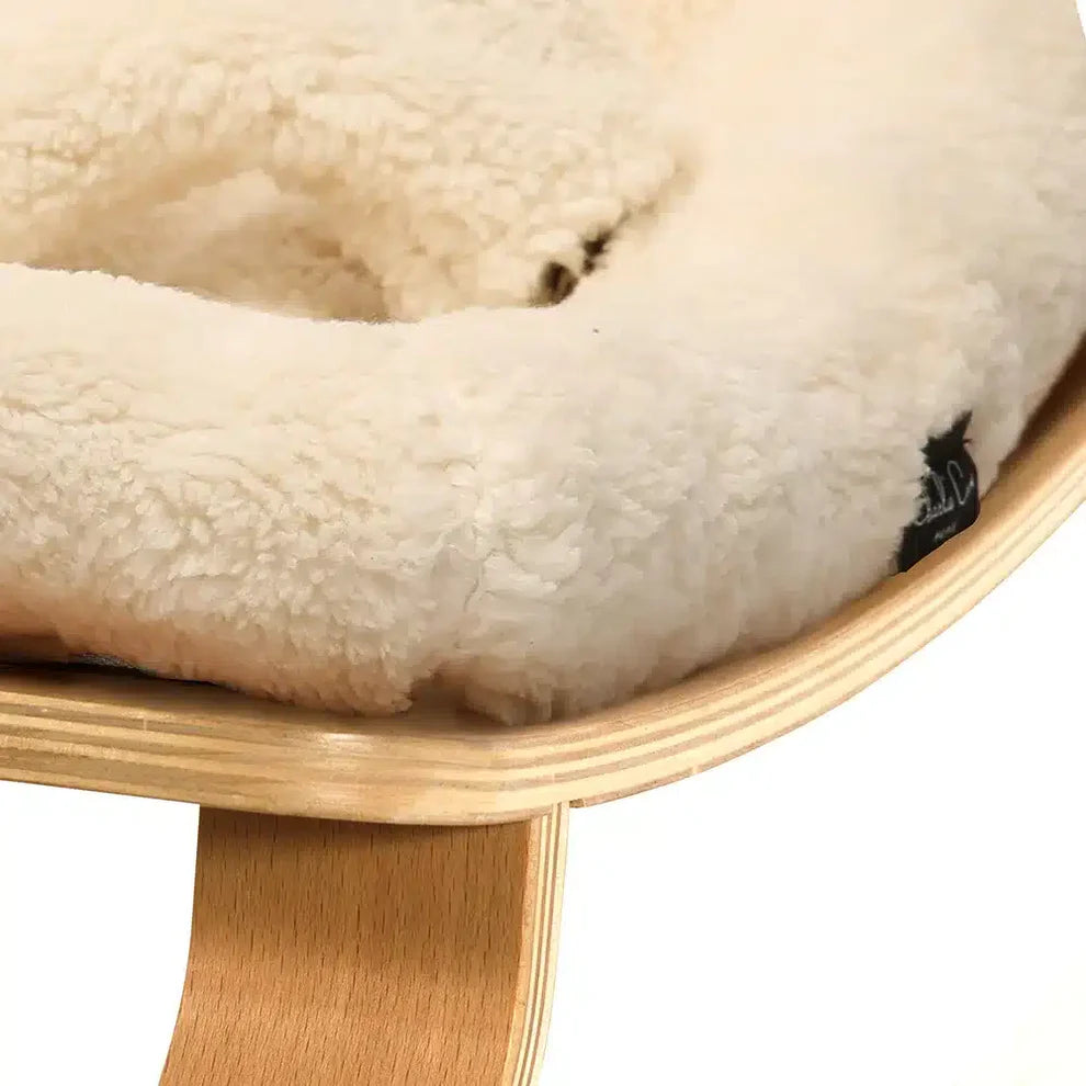 Charlie Crane Levo Baby Rocker - Beech + Fur Milk