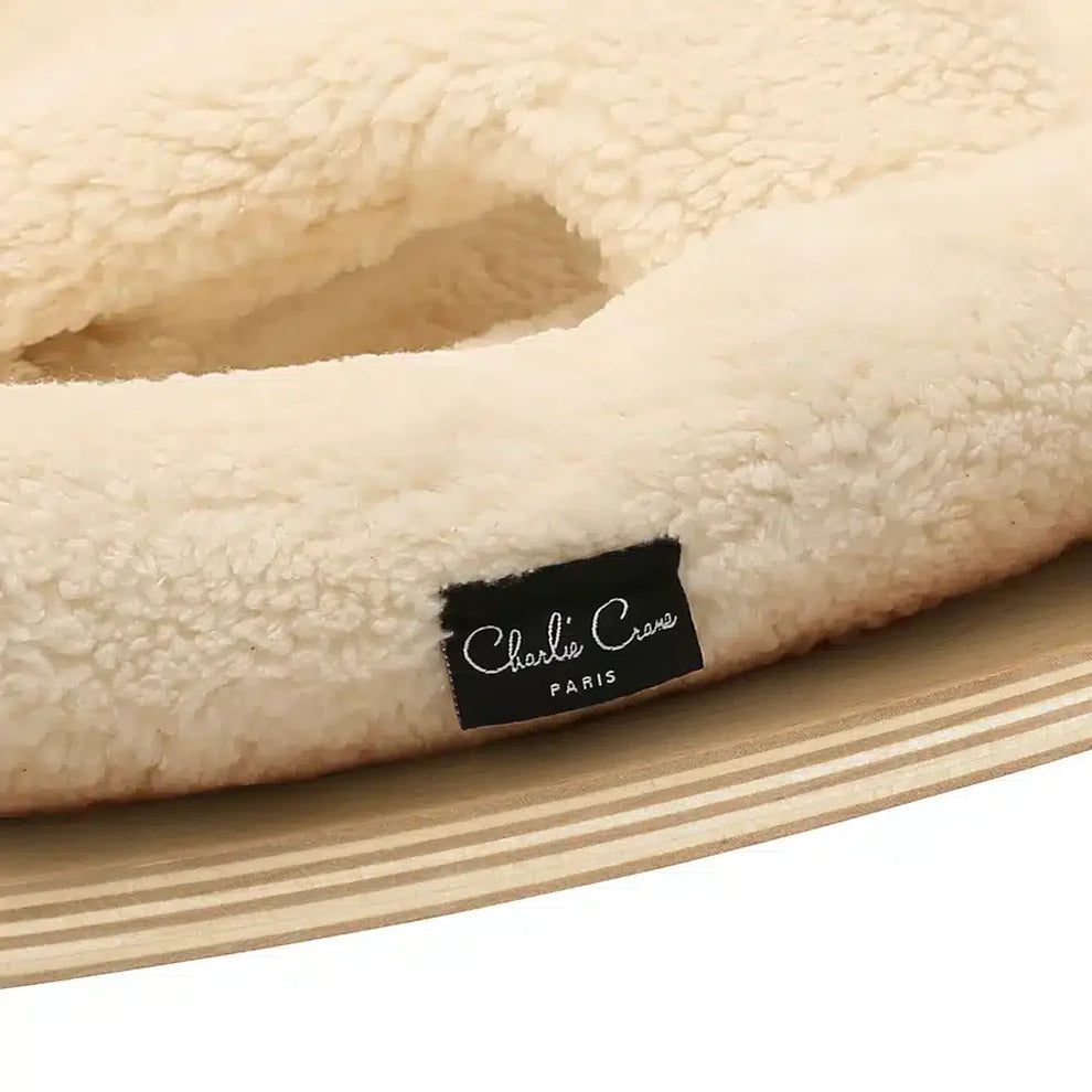 Charlie Crane Levo Baby Rocker - Beech + Fur Milk