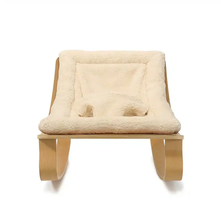 Charlie Crane Levo Baby Rocker - Beech + Fur Milk