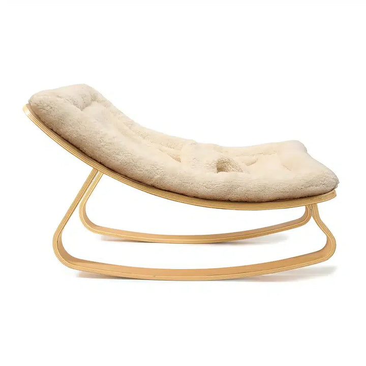 Charlie Crane Levo Baby Rocker - Beech + Fur Milk