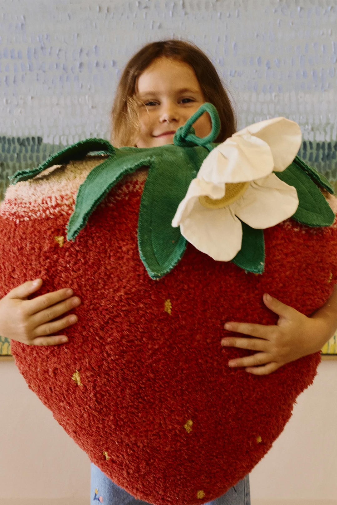 Lorena Canals Bodenkissen - Rosa Gänseblümchen 