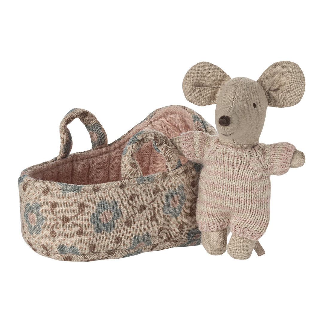 Maileg Babywanne &amp; Babymaus - Rose