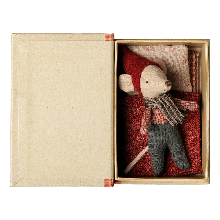 Maileg Christmas Baby Mouse In A Book