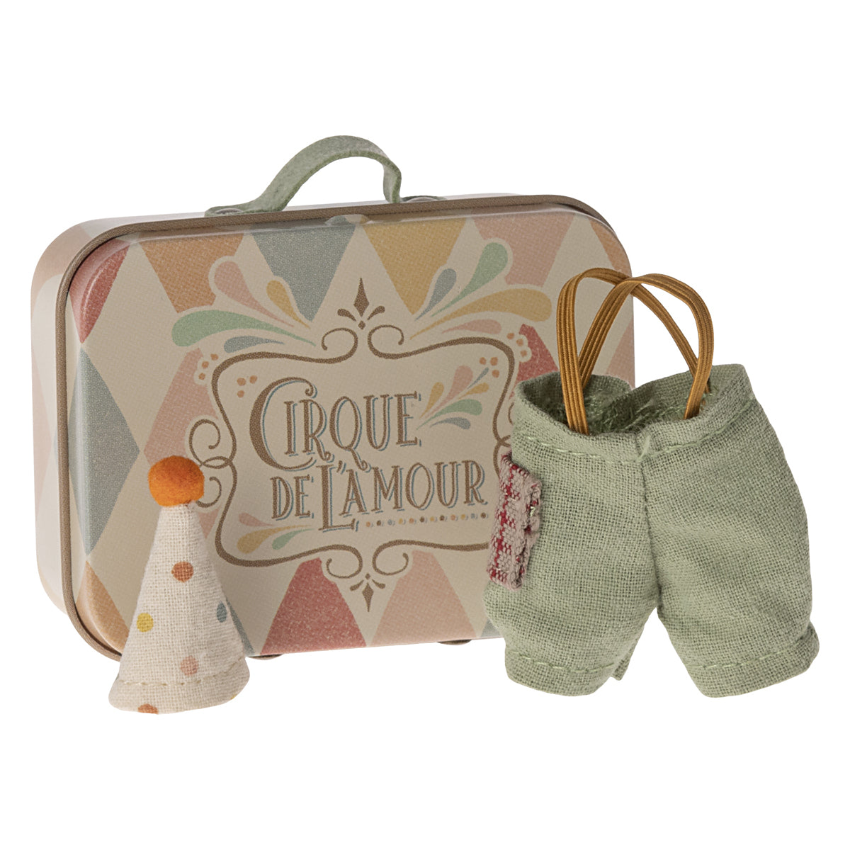 NEW Maileg Mouse Circus Clothes In A Suitcase - Little Brother