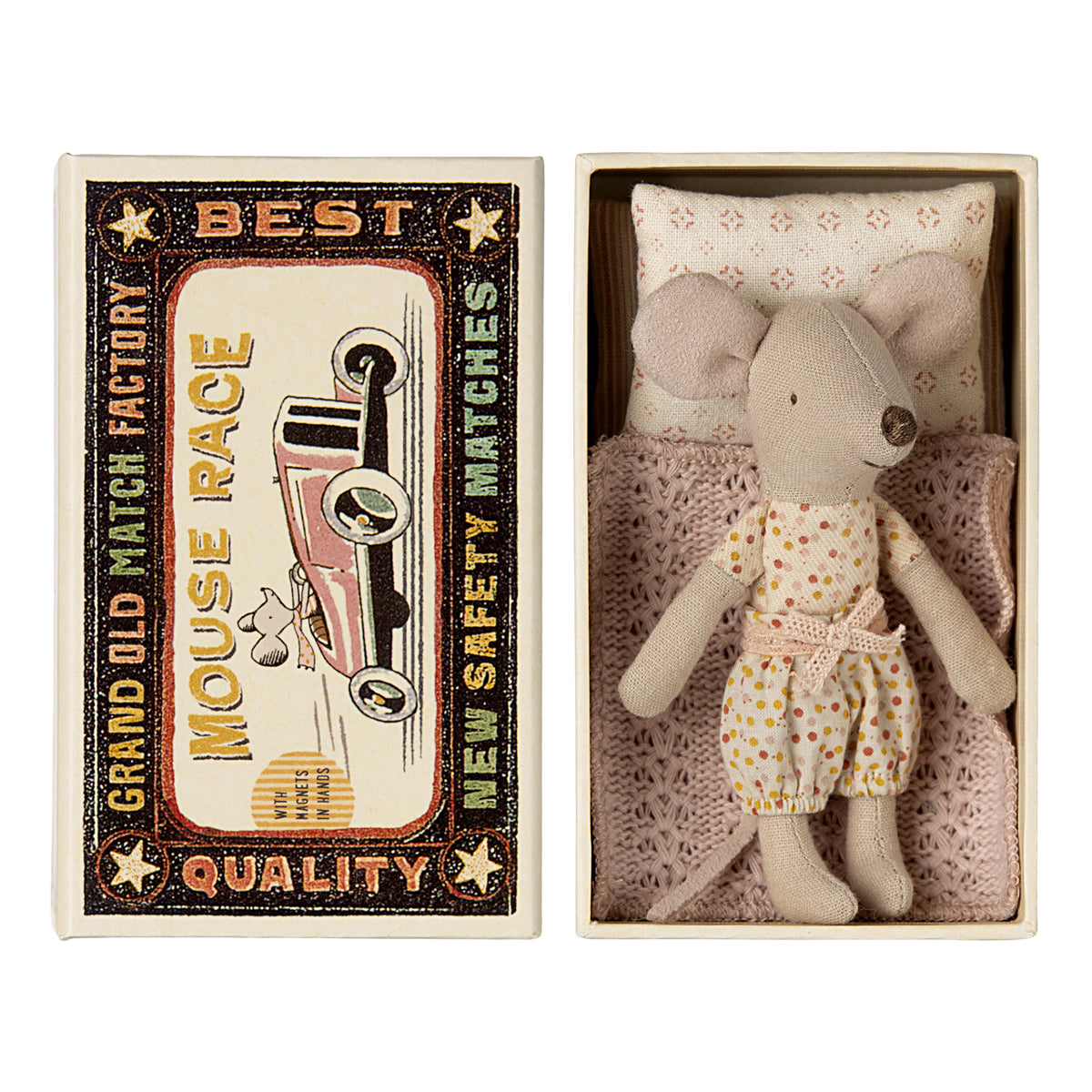 NEW Maileg Mouse in a Matchbox - Little Sister