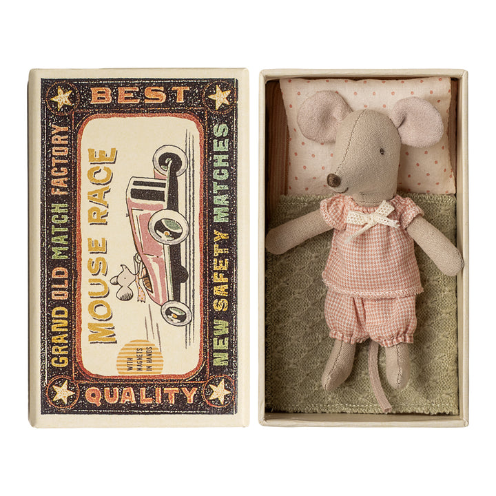 NOUVELLE souris Maileg dans une boîte d'allumettes - Little Sister