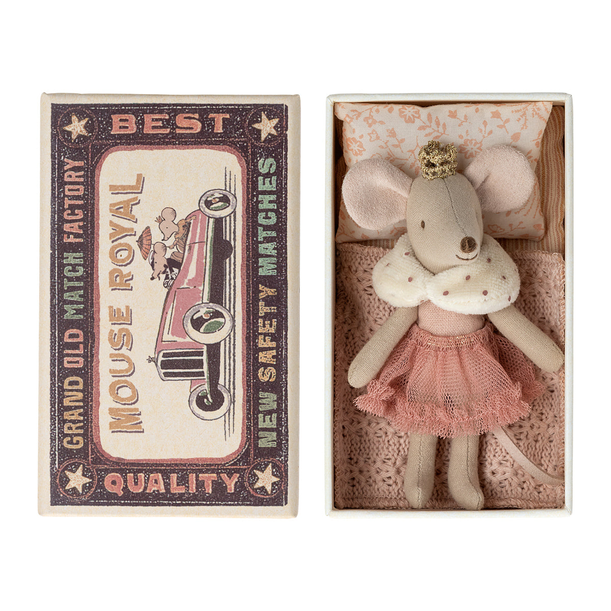 NEW Maileg Princess Mouse in a Matchbox - Little Sister