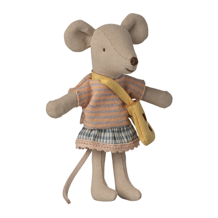 Maileg Little Sister Mouse With Bag