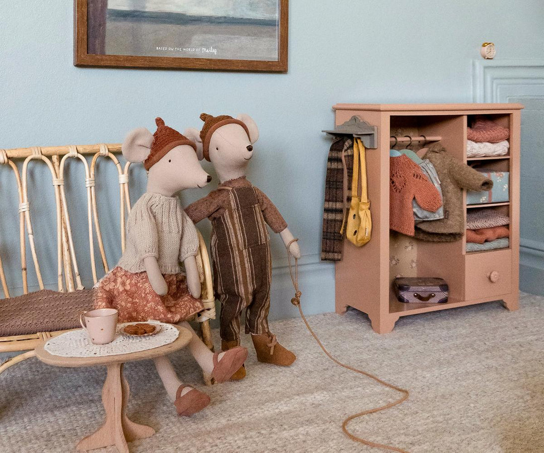 Maileg Medium Mouse - Overall & Sweater