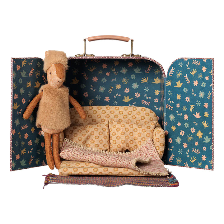 Maileg Little Sister Reindeer In A Suitcase
