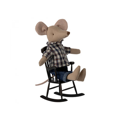 NEW Maileg Mouse Rocking Chair - Anthracite