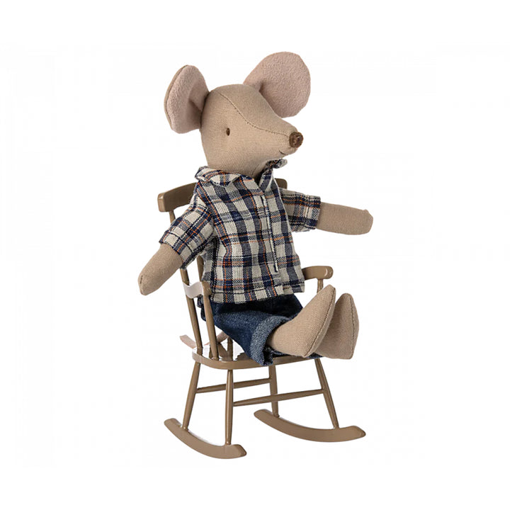 NEW Maileg Mouse Rocking Chair - Light Brown