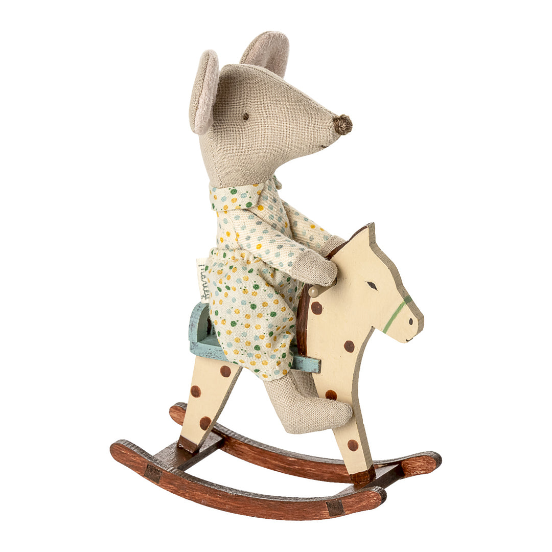 Maileg Rocking Horse Mouse - Dots