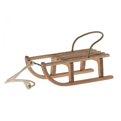 NEW Maileg Mouse Wooden Sleigh
