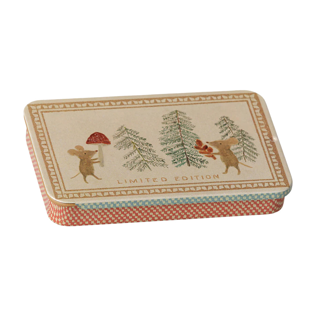 Maileg Box With Sliding Lid - Christmas Mice