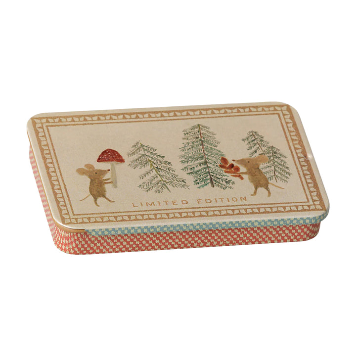Maileg Box With Sliding Lid - Christmas Mice