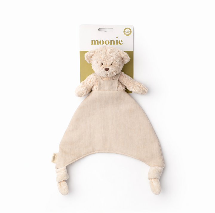 Moonie Doudou Organic Cotton Bear Comforter - Sand