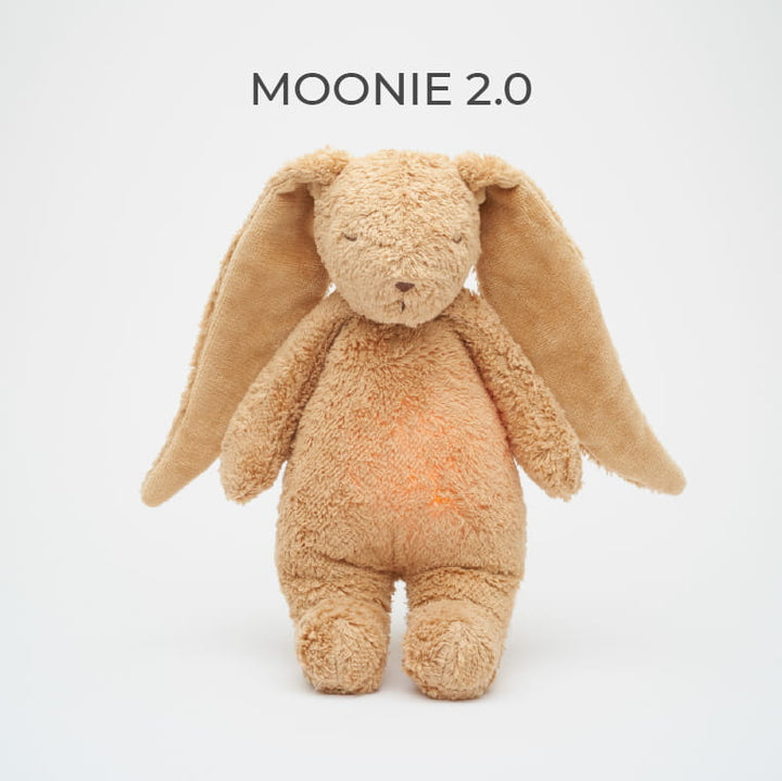 NEW Moonie 2.0 Organic Humming Bunny Sleep Aid - Cappuccino