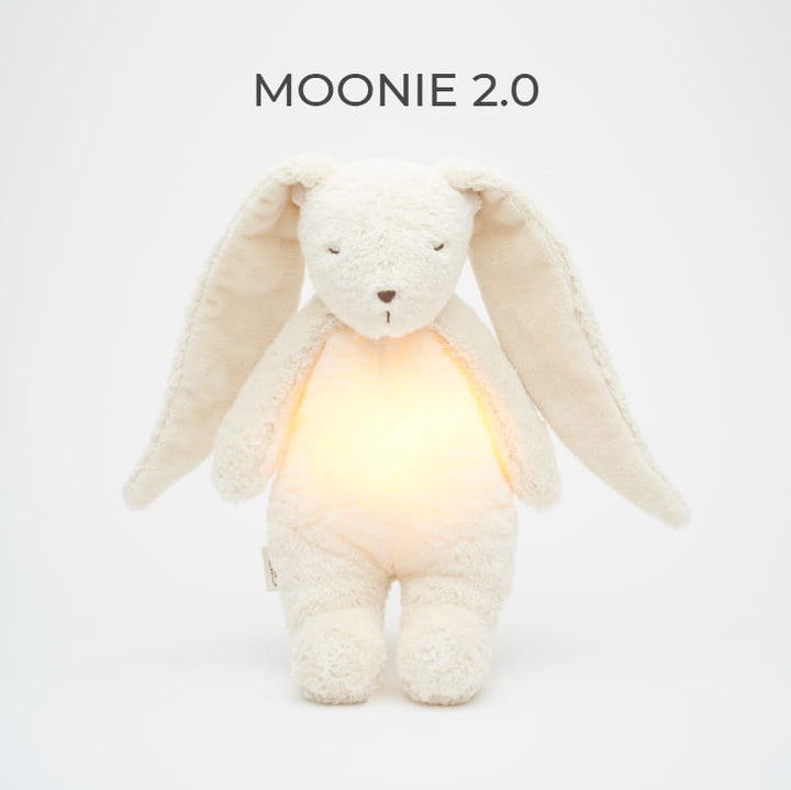 NEW Moonie 2.0 Organic Humming Bunny Sleep Aid - Polar White