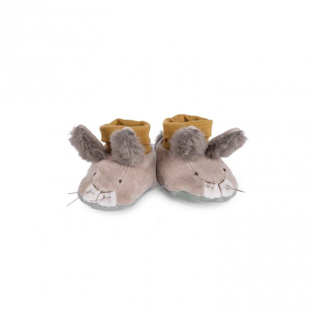 Moulin Roty Soft Baby Slippers - Bunny