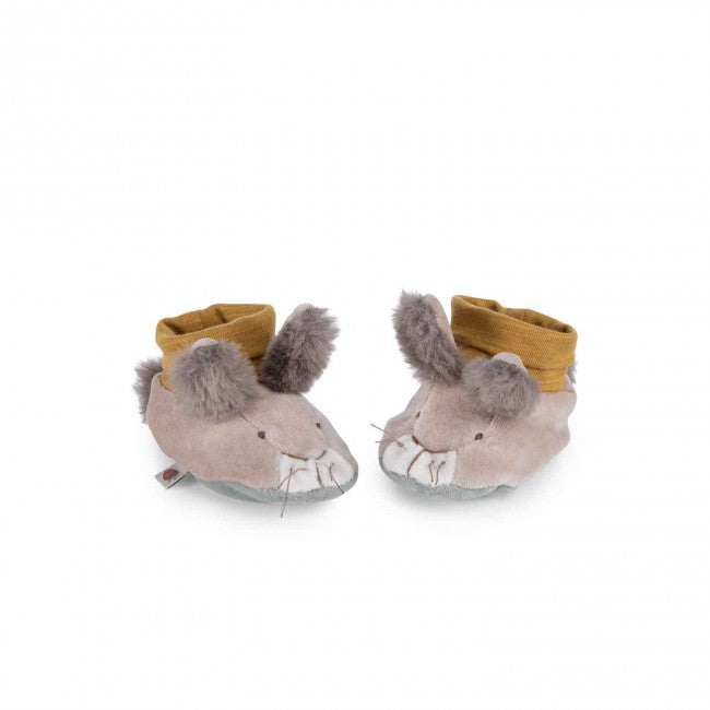 Moulin Roty Soft Baby Slippers - Bunny