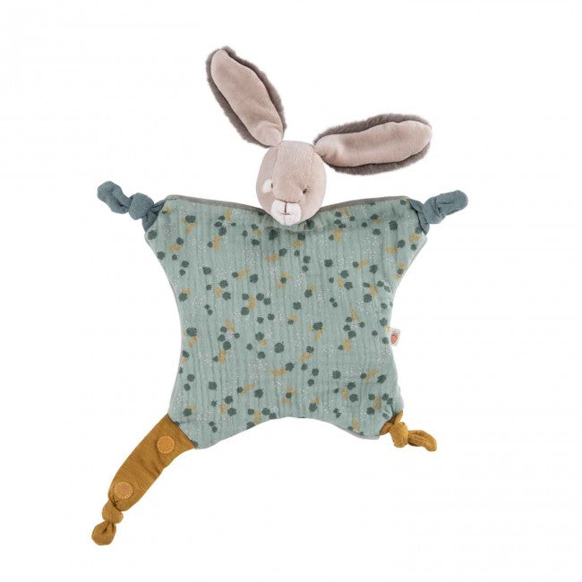 Moulin Roty Personalised Sage Rabbit Comforter