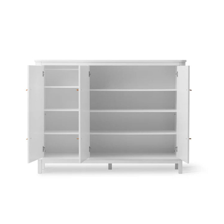 Oliver Furniture Wood Cupboard 3 Door - White