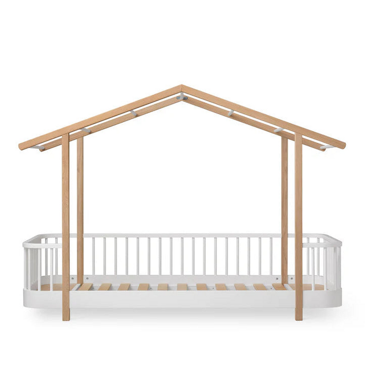 Oliver Furniture Wood House Bed - White/Oak