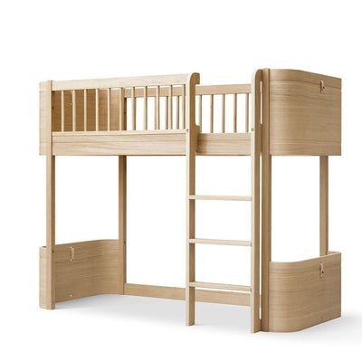 Oliver Furniture Wood Mini+ Low Loft Bed - Oak