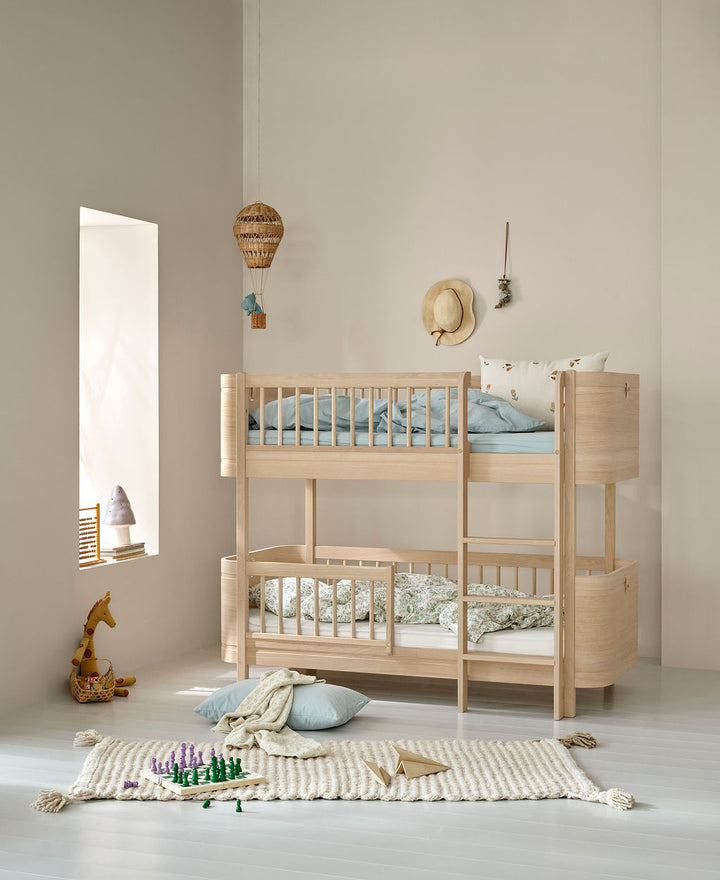 Lit superposé bas Oliver Furniture Wood Mini+ - Chêne