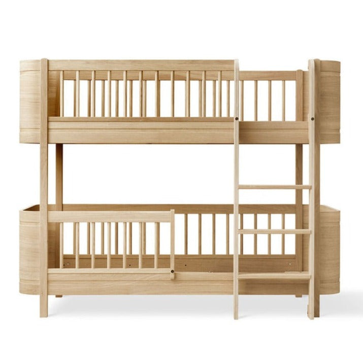 Lit superposé bas Oliver Furniture Wood Mini+ - Chêne