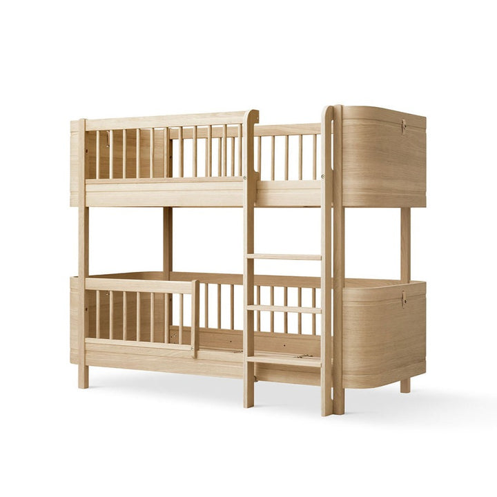 Lit superposé bas Oliver Furniture Wood Mini+ - Chêne