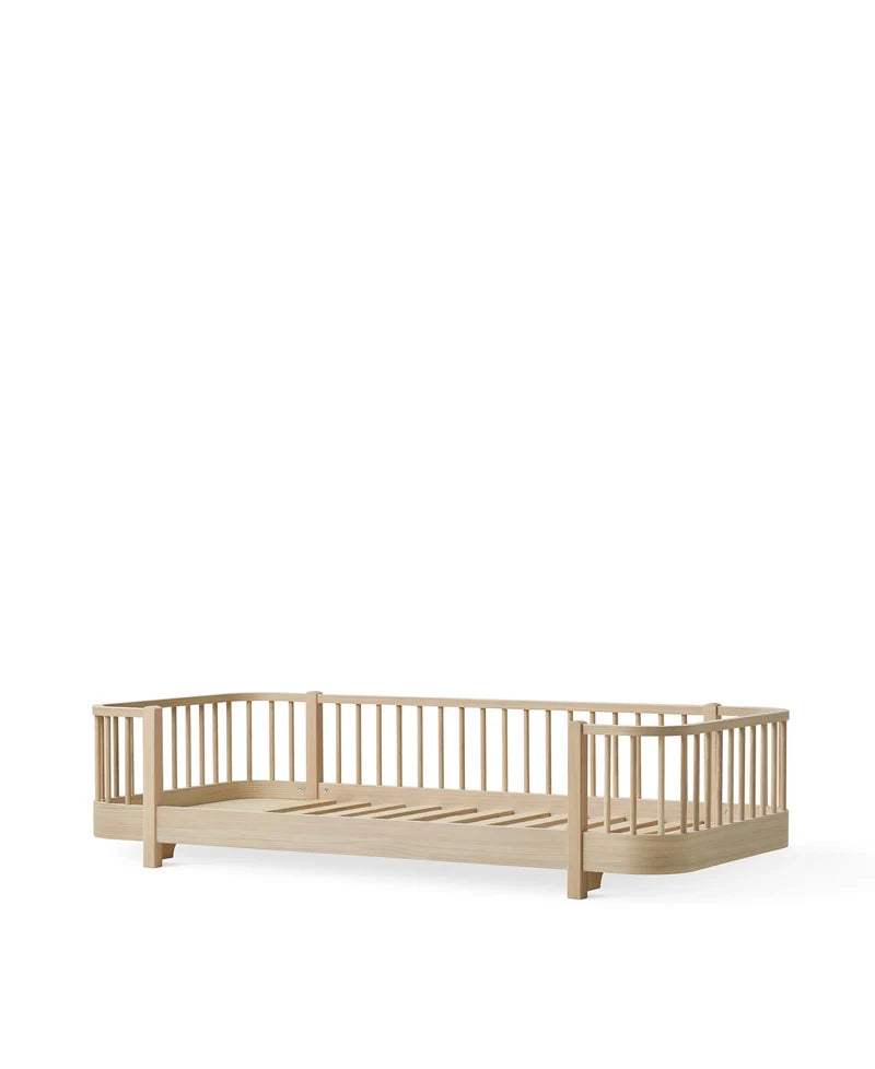 Lit simple pour enfants en bois Oliver Furniture - Blanc/chêne